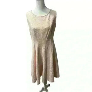 Sandra Darren Baby Pink Printed Dress